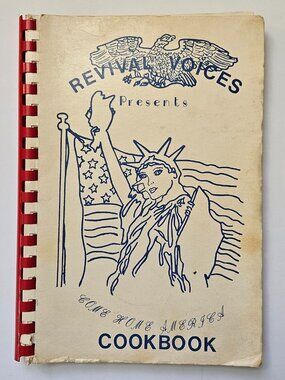 Vintage 1980s Revival Voices cookbook Apostolic Bible Church Stewartsville core